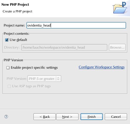Fichier:EclipsePDT PHP Project .jpg