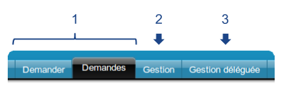 Pages congés accessibles aux utilisateurs