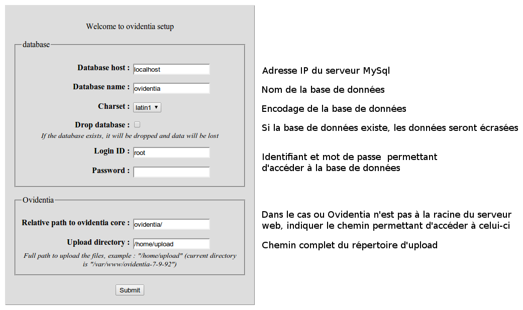 Installation automatique d'Ovidentia