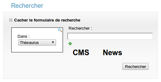Recherche dans le thésaurus